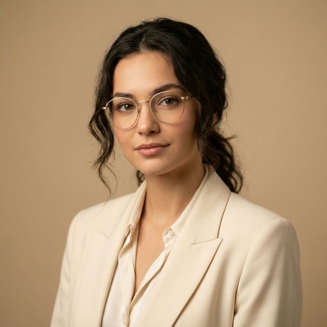 Armazón Aura Gold en modelo — Monturas exclusivas Eyeliv Portoviejo